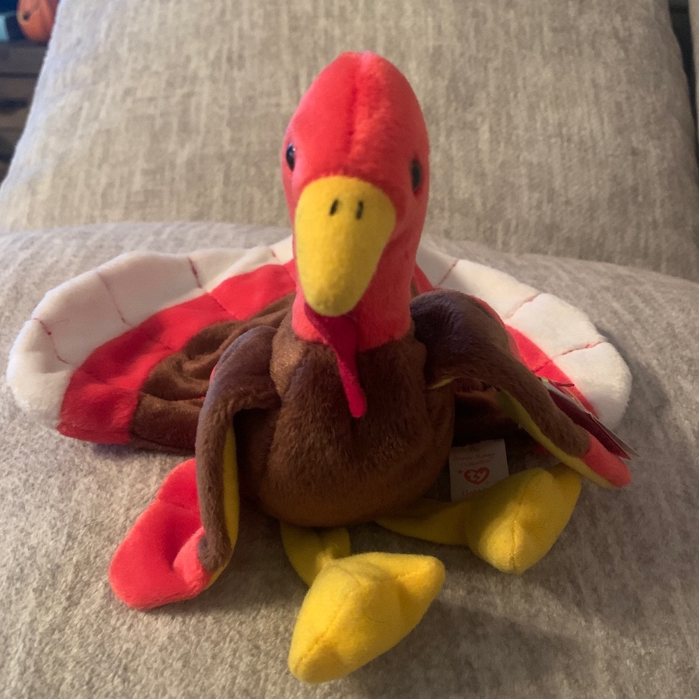 1996 Gobbles beanie baby